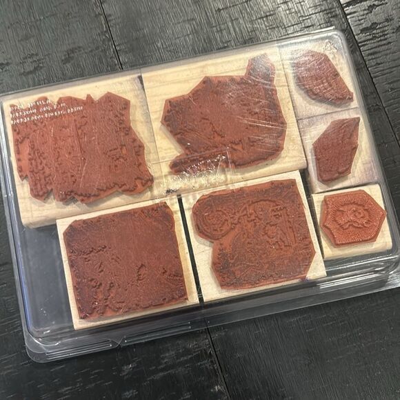 Stampin Up Travel Sketchbook Rubber Stamp Set 6 2006 Retired Craft Stationary - Picture 7 of 8